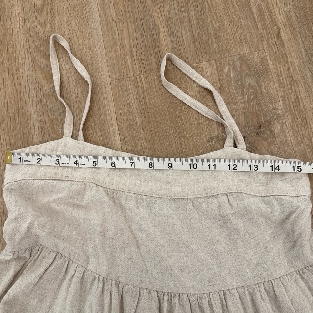 Rachel Pally Beige Spaghetti-Strap Summer Dress XS - Picture 2 of 6